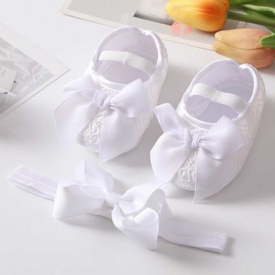 Beautiful Tie Band  Baby Girl Party Shoe_img_1