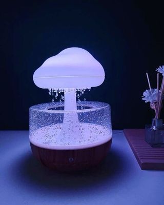 Rain Cloud Night Light Humidifier with seven colour RGB and speaker_img_2
