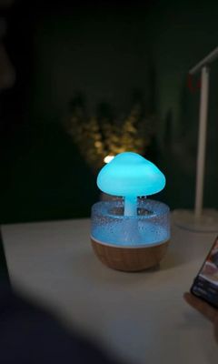 Rain Cloud Night Light Humidifier with seven colour RGB and speaker_img_4