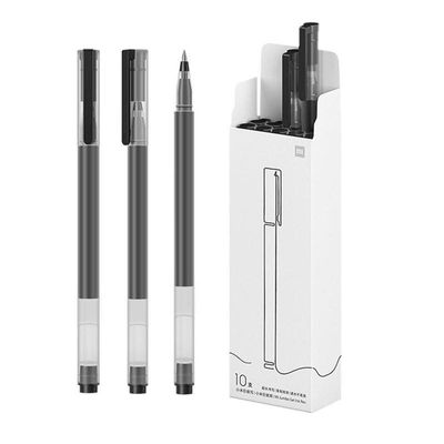 Xiaomi Mi High Capacity Waterproof Quick Drying Ink Gel Pen 10 Pcs Pack_img_0