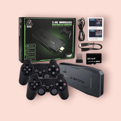 64GB Built-in 20000 Games Stick 2 Wireless controller gamepad 4K HD Video game Console_img_0