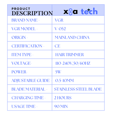 VGR V- 052 professional hair trimmer_img_8