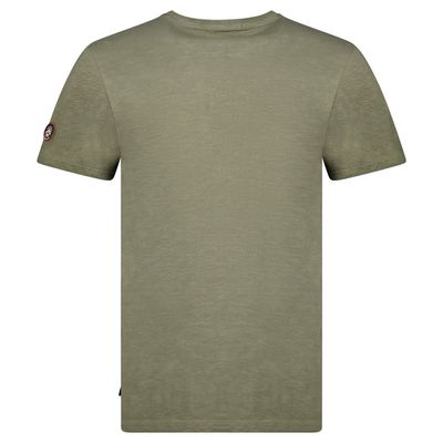 T-Shirt Men Short Sleeve with Olive Flag_img_1