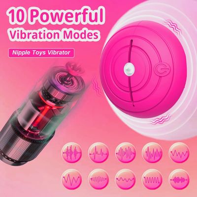 Nipple Clamps Vibrating Massager Remote Control Invisible Wear Sex Toys for Women Breast Pleasure Stimulate Foreplay Teasing Toy_img_5