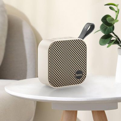 Hoco HC22 Sports Bluetooth Music Speaker – Beige Color_img_1