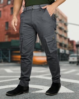 Charcoal Color 6-Pocket Premium Mobile Pants – Brown Butter-Smooth Cotton Comfort_img_0