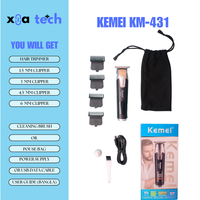 Kemei KM-431 Professional Hair Trimmer for Men_img_1
