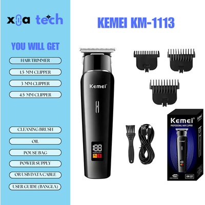 Kemei KM-1113 Professional Hair Trimmer for Men_img_1