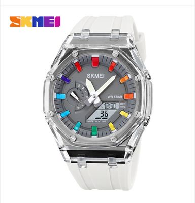 SKMEI 2100 Waterproof Countdown Stopwatch Led Light Electronic Movement Wristwatch_img_0