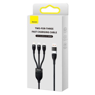 Baseus Two-for-Three Fast Charging Cable 100W_img_1