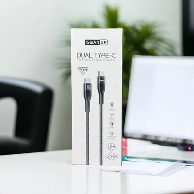 GearUP  CC6015 Type-C to C 60W PD Fast Charging & Data Cable – 1.5m_img_0