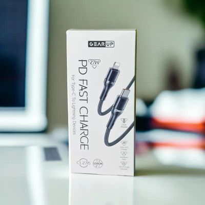 GearUP CL2715 Type-C to LIghtning 27W PD Fast Charging Cable & Data Cable 1.5m_img_0