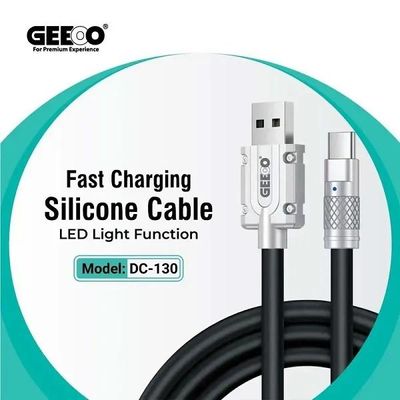 Geeoo DC 130 Fast Charging Silicone Type C Cable_img_1