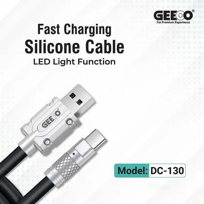 Geeoo DC 130 Fast Charging Silicone Type C Cable_img_0
