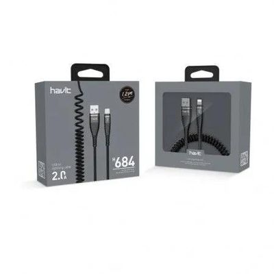 HAVIT H684 1.2M 2.0A Lightning Data & Charging Cable For IPhone_img_1