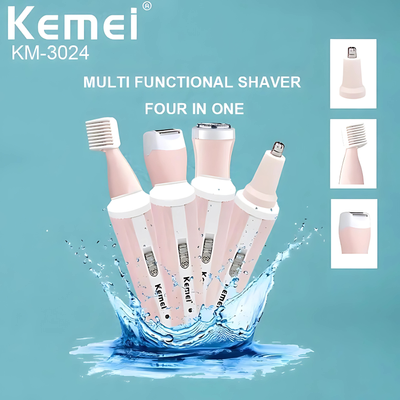 KEMEI KM-3024 Professional 4-in-1 shaver, trimmer for women_img_3