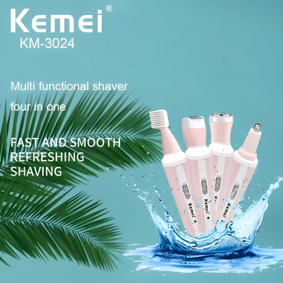 KEMEI KM-3024 Professional 4-in-1 shaver, trimmer for women_img_5