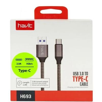 HAVIT H693 Data & Charging Cable (USB 3.0 To Type-C)_img_1