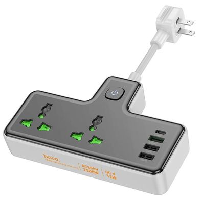 HOCO AC11A Voyage 2-Position Expansion Socket (1C3A) (EU) – Black Color ._img_0