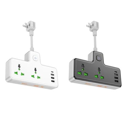 HOCO AC11A Voyage 2-Position Expansion Socket (1C3A) (EU) – Black Color ._img_1