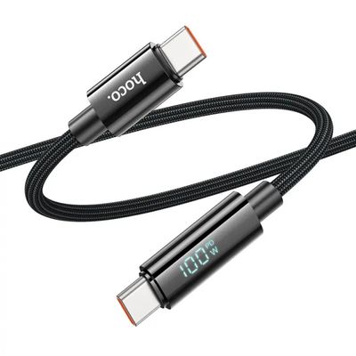 HOCO U125 Benefit 100W Charging Data Cable With Display Type C To Type C_img_2