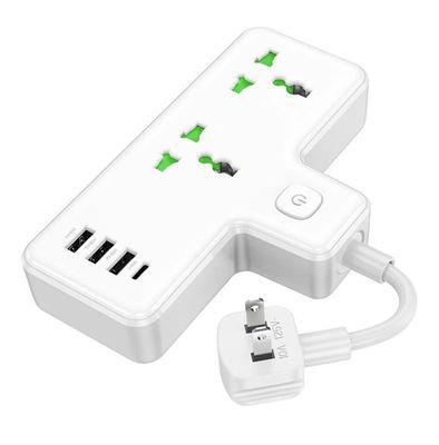 HOCO AC11A Voyage 2-Position Expansion Socket (1C3A) (EU) – White Color ._img_0