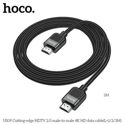 Hoco US09 Cutting Edge HDTV Male To Male HDMI 4K Data Cable_img_0