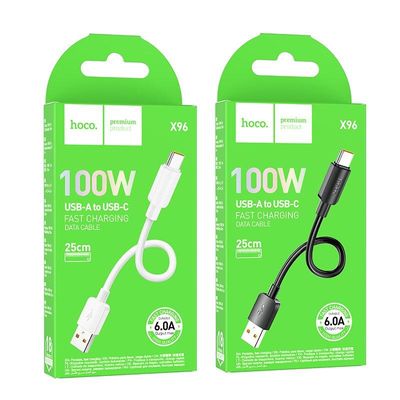 HOCO x96 Hyper 100W Charging Data Cable Type C – Black Color_img_1