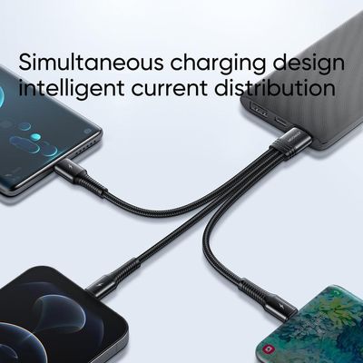 Joyroom 3 in 1 charging cable 0.15m-micro type c lightning (S-01530G9)_img_1