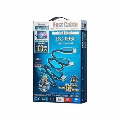 REMAX Kerolla Series 100W Aluminum Fast Charging Cable RC-093T (type C-type C+Lightning)_img_1