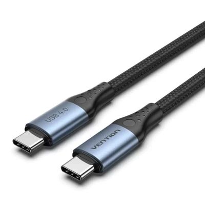 Vention Cotton Braided 1M USB 4.0 Type-C to Type-C 5A Cable_img_0