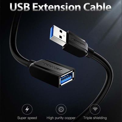 Vention VAS-A44-B300 USB2.0 Extension Cable 3M Black_img_4