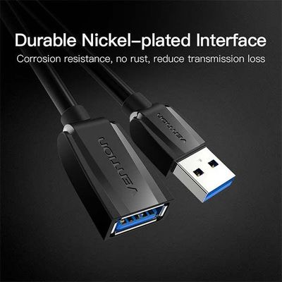 Vention VAS-A44-B300 USB2.0 Extension Cable 3M Black_img_2