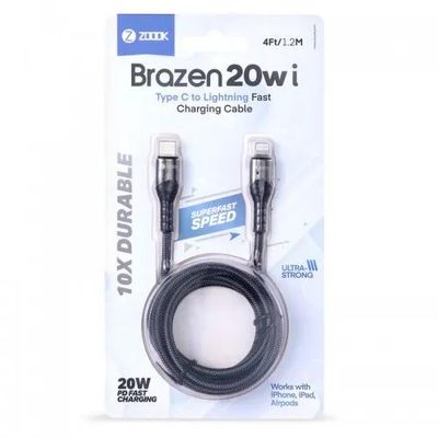 ZOOOK Brazen 20w i USB Type-C to Lightning Fast Charging Cable-Black Color_img_1