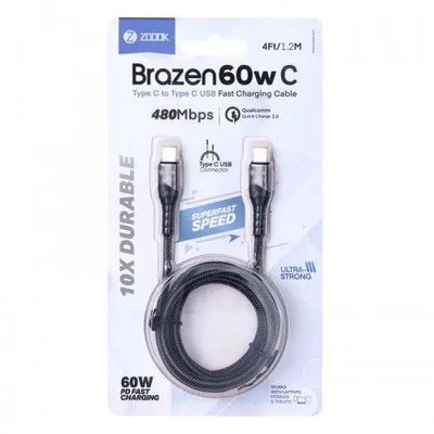 ZOOOK Brazen 60W C USB Type-C To Type-C Fast Charging Cable_img_1