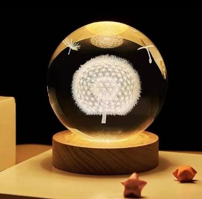 3D Crystal Ball – Dandelion (7 Color Base)_img_2