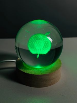3D Crystal Ball – Dandelion (7 Color Base)_img_1