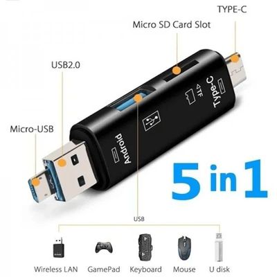 Multifunction OTG Card Reader- Type-C/USB /Micro USB/micro SD Memory Card Reader_img_0
