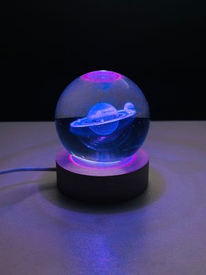 3D Crystal Ball – Saturn (7 Color Base)_img_1
