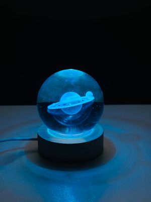 3D Crystal Ball – Saturn (7 Color Base)_img_2