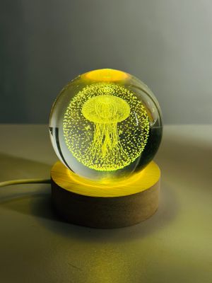 3D Crystal Ball – Jellyfish (7 Color Base)_img_3