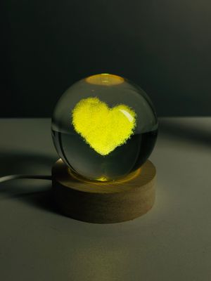 3D Crystal Ball – Cloud Love Shape (7 Color Base)_img_1