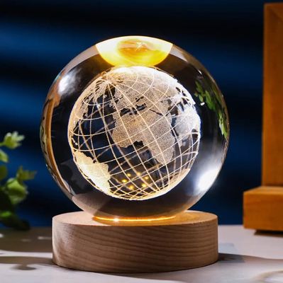 3D Crystal Ball – Globe (7 Color Base)_img_0