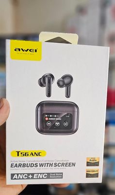 Awei T56 ANC True Wireless Earbuds – Black_img_1