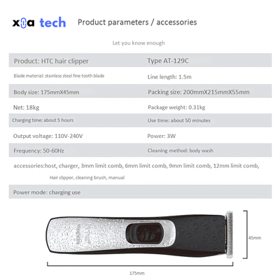 HTC AT-129C Professional Hair Trimmer for Men_img_5