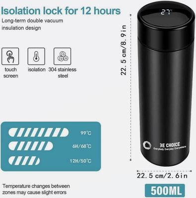 SMART Digital LED Thermal Flask with Temperature Indicator Stainless Steel Flask_img_1