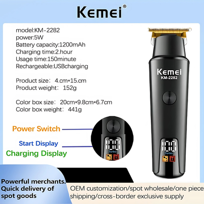 Kemei KM-2282 Professional Hair Trimmer for Men_img_4