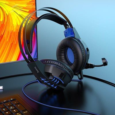 Hoco W102 Cool Tour Gaming Headset – Blue Color_img_1