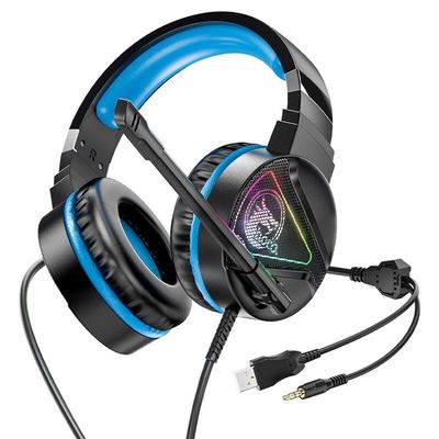 Hoco W104 Gaming Headphone – Blue Color_img_2