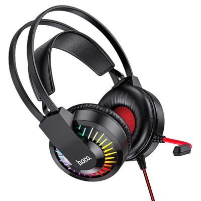 Hoco W105 Gaming Headset – Black + Red Color_img_2